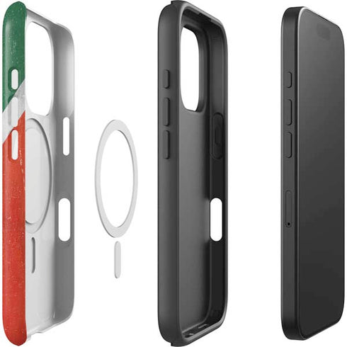South Africa Flag Distressed iPhone 16 Pro Magsafe Impact Case